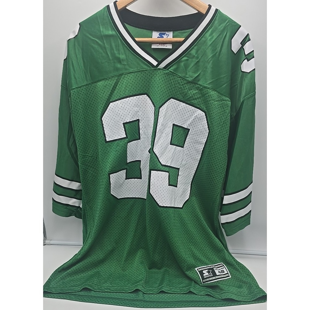 Rare 1995 Starter NY Jets 39 Johnny Johnson Football Jersey Men's Green 48L
